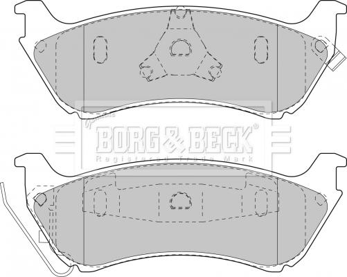 Borg & Beck BBP1666 - Komplet Pločica, disk-kočnica www.molydon.hr