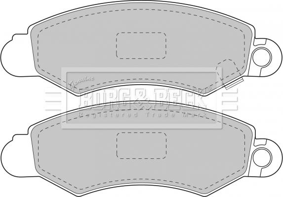 Borg & Beck BBP1606 - Komplet Pločica, disk-kočnica www.molydon.hr