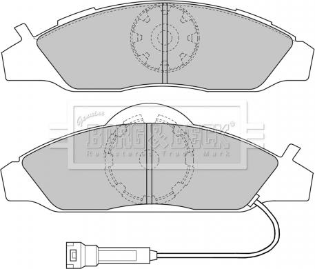 Borg & Beck BBP1633 - Komplet Pločica, disk-kočnica www.molydon.hr