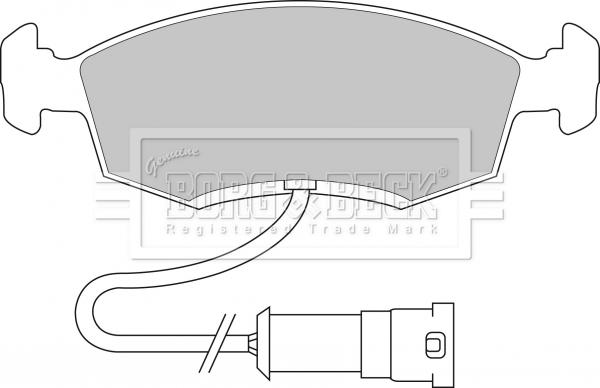 Borg & Beck BBP1096 - Komplet Pločica, disk-kočnica www.molydon.hr