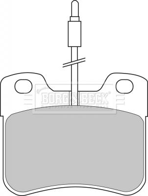 Borg & Beck BBP1091 - Komplet Pločica, disk-kočnica www.molydon.hr