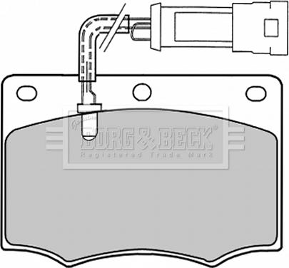 Borg & Beck BBP1058 - Komplet Pločica, disk-kočnica www.molydon.hr