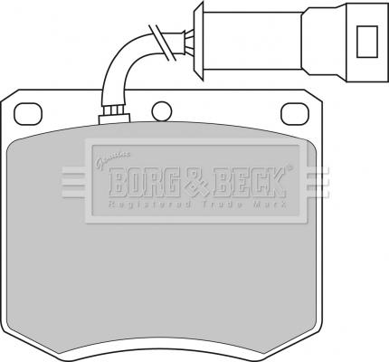 Borg & Beck BBP1052 - Komplet Pločica, disk-kočnica www.molydon.hr