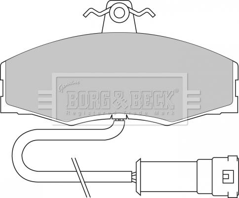 Borg & Beck BBP1060 - Komplet Pločica, disk-kočnica www.molydon.hr