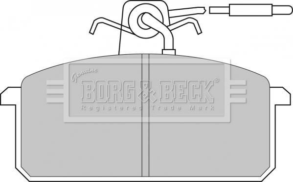 Borg & Beck BBP1015 - Komplet Pločica, disk-kočnica www.molydon.hr