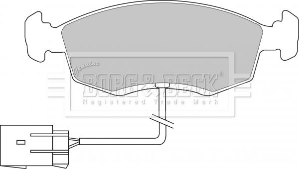 Borg & Beck BBP1070 - Komplet Pločica, disk-kočnica www.molydon.hr