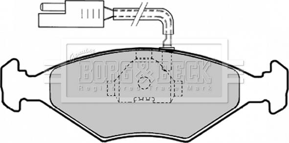 Borg & Beck BBP1147 - Komplet Pločica, disk-kočnica www.molydon.hr