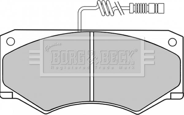 Borg & Beck BBP1153 - Komplet Pločica, disk-kočnica www.molydon.hr