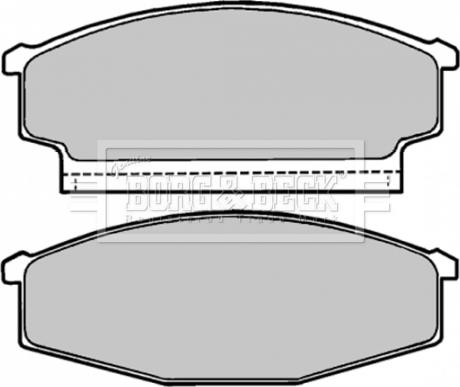 Borg & Beck BBP1167 - Komplet Pločica, disk-kočnica www.molydon.hr