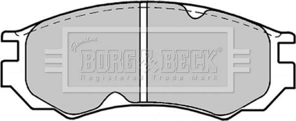 Borg & Beck BBP1189 - Komplet Pločica, disk-kočnica www.molydon.hr