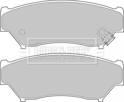 Borg & Beck BBP1184 - Komplet Pločica, disk-kočnica www.molydon.hr