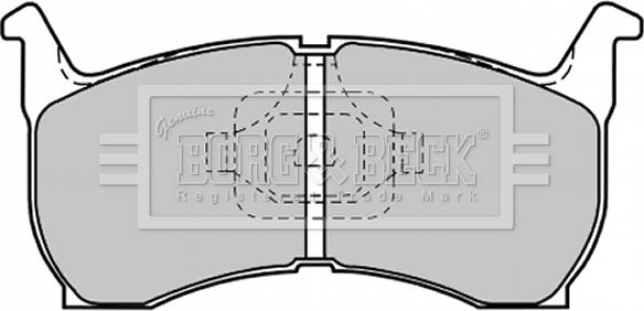 Borg & Beck BBP1185 - Komplet Pločica, disk-kočnica www.molydon.hr