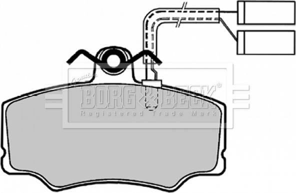 Borg & Beck BBP1139 - Komplet Pločica, disk-kočnica www.molydon.hr