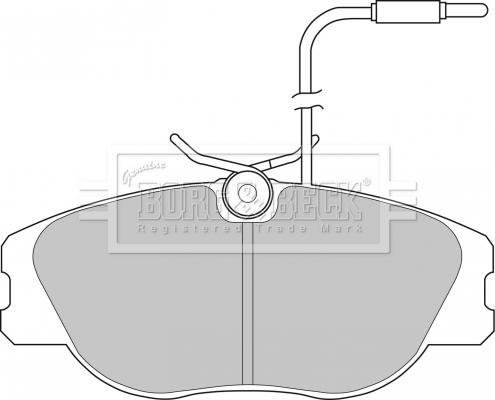 Borg & Beck BBP1132 - Komplet Pločica, disk-kočnica www.molydon.hr