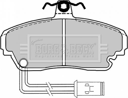 Borg & Beck BBP1128 - Komplet Pločica, disk-kočnica www.molydon.hr