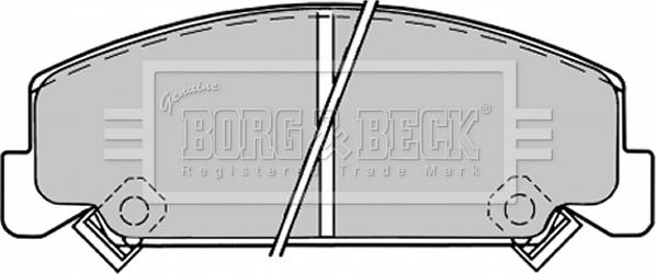 Borg & Beck BBP1176 - Komplet Pločica, disk-kočnica www.molydon.hr