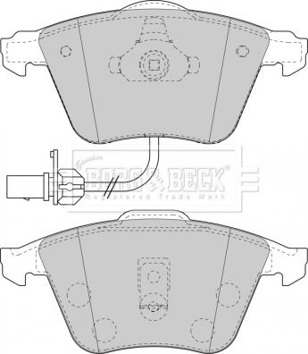 Borg & Beck BBP1841 - Komplet Pločica, disk-kočnica www.molydon.hr