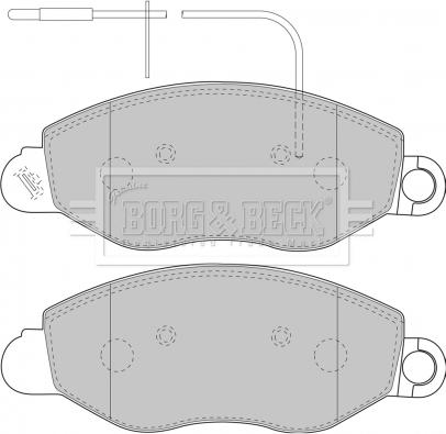 Borg & Beck BBP1850 - Komplet Pločica, disk-kočnica www.molydon.hr