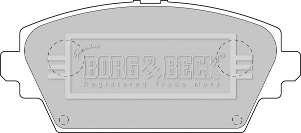 Borg & Beck BBP1811 - Komplet Pločica, disk-kočnica www.molydon.hr