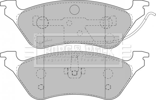 Borg & Beck BBP1889 - Komplet Pločica, disk-kočnica www.molydon.hr