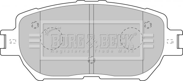 Borg & Beck BBP1833 - Komplet Pločica, disk-kočnica www.molydon.hr