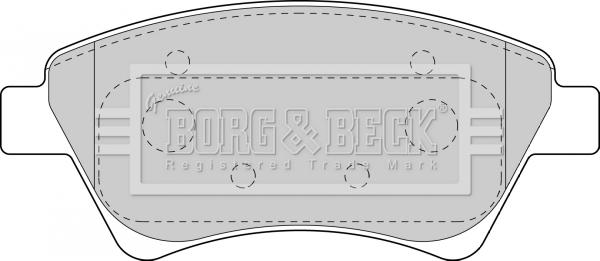 Borg & Beck BBP1821 - Komplet Pločica, disk-kočnica www.molydon.hr