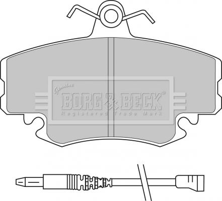 Borg & Beck BBP1397 - Komplet Pločica, disk-kočnica www.molydon.hr