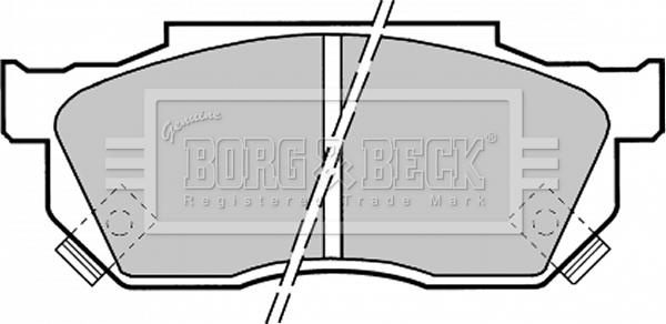 Borg & Beck BBP1369 - Komplet Pločica, disk-kočnica www.molydon.hr