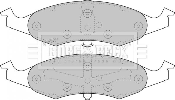 Borg & Beck BBP1368 - Komplet Pločica, disk-kočnica www.molydon.hr