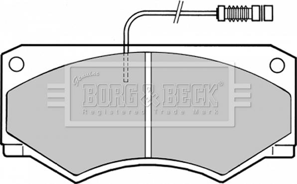 Borg & Beck BBP1335 - Komplet Pločica, disk-kočnica www.molydon.hr