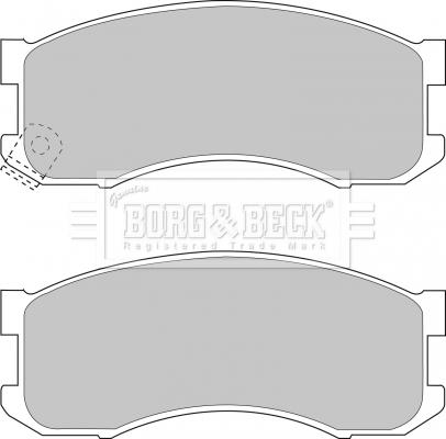 Borg & Beck BBP1336 - Komplet Pločica, disk-kočnica www.molydon.hr