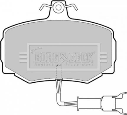 Borg & Beck BBP1333 - Komplet Pločica, disk-kočnica www.molydon.hr