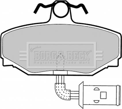 Borg & Beck BBP1332 - Komplet Pločica, disk-kočnica www.molydon.hr