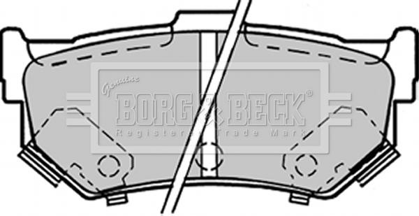 Borg & Beck BBP1298 - Komplet Pločica, disk-kočnica www.molydon.hr