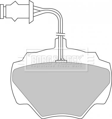 Borg & Beck BBP1279 - Komplet Pločica, disk-kočnica www.molydon.hr