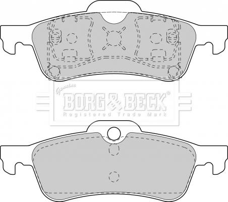 Borg & Beck BBP1744 - Komplet Pločica, disk-kočnica www.molydon.hr