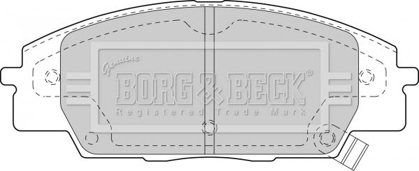 Borg & Beck BBP1742 - Komplet Pločica, disk-kočnica www.molydon.hr