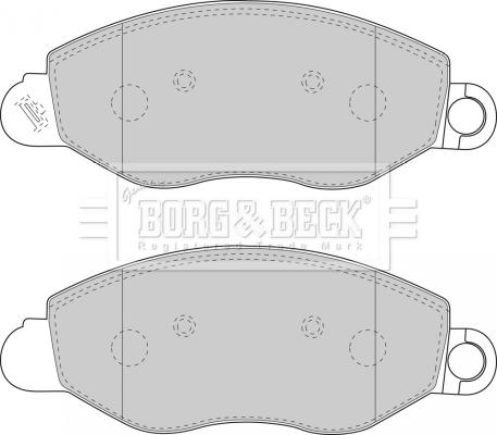 Borg & Beck BBP1714 - Komplet Pločica, disk-kočnica www.molydon.hr