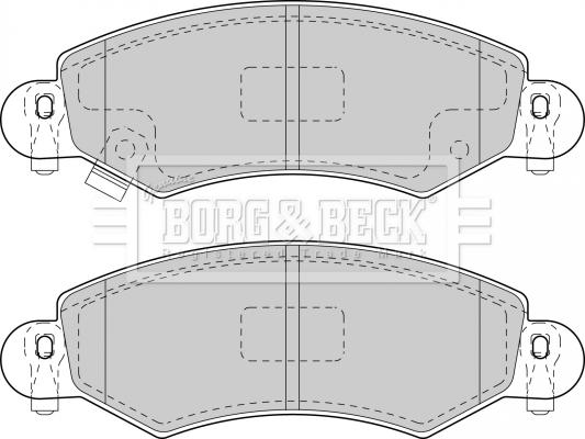 Borg & Beck BBP1713 - Komplet Pločica, disk-kočnica www.molydon.hr