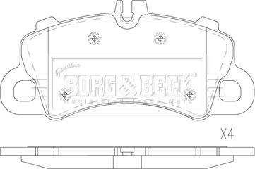 Borg & Beck BBP2900 - Komplet Pločica, disk-kočnica www.molydon.hr