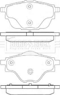 Borg & Beck BBP2451 - Komplet Pločica, disk-kočnica www.molydon.hr