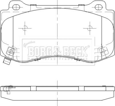 Borg & Beck BBP2474 - Komplet Pločica, disk-kočnica www.molydon.hr