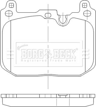 Borg & Beck BBP2562 - Komplet Pločica, disk-kočnica www.molydon.hr