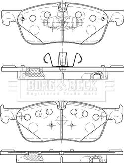 Borg & Beck BBP2518 - Komplet Pločica, disk-kočnica www.molydon.hr