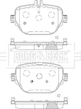 Borg & Beck BBP2685 - Komplet Pločica, disk-kočnica www.molydon.hr