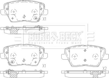 Borg & Beck BBP2680 - Komplet Pločica, disk-kočnica www.molydon.hr