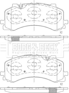 Borg & Beck BBP2683 - Komplet Pločica, disk-kočnica www.molydon.hr