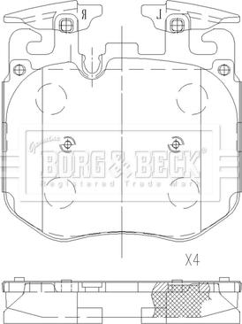 Borg & Beck BBP2630 - Komplet Pločica, disk-kočnica www.molydon.hr