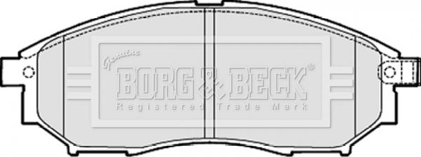 Borg & Beck BBP2060 - Komplet Pločica, disk-kočnica www.molydon.hr