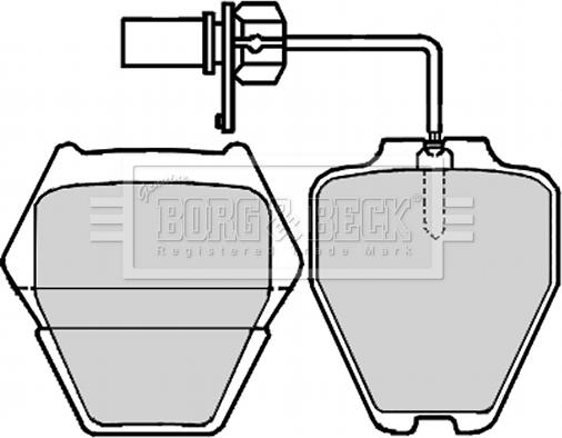 Borg & Beck BBP2199 - Komplet Pločica, disk-kočnica www.molydon.hr